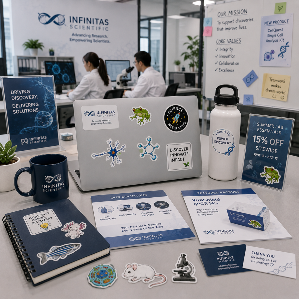 product stickers biotech company