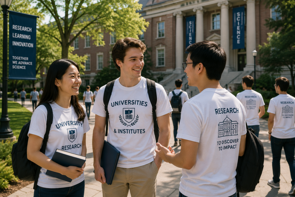 product tshirt university research